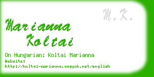 marianna koltai business card